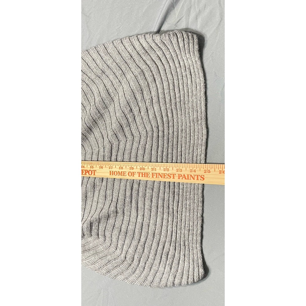 Alpaca‎ Connection Open front Hooded Ribbed Cardigan Women's M Gray Alpaca Blend - Picture 7 of 7